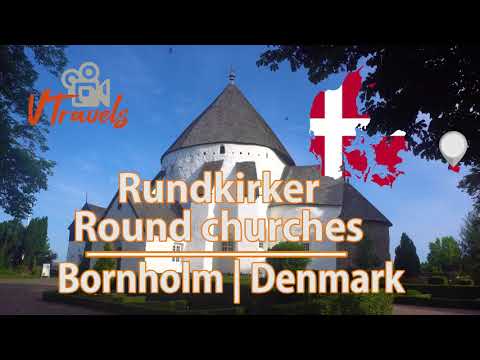 Rundkirker Bornholm Denmark (Round churches of Bornholm) 4K