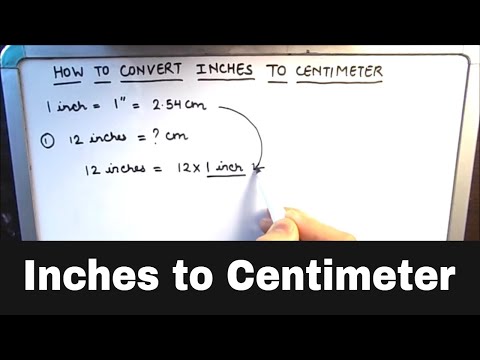How to Convert Inches to Centimeters / Inches to Centimeter Conversion