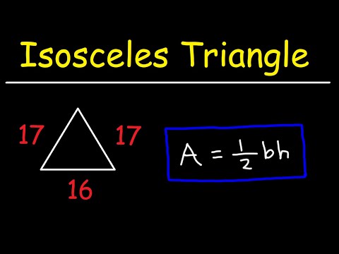 How To Find The Area of an Isosceles Triangle - Math