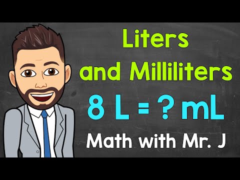 Liters and Milliliters | Converting L to mL and Converting mL to L | Math with Mr. J