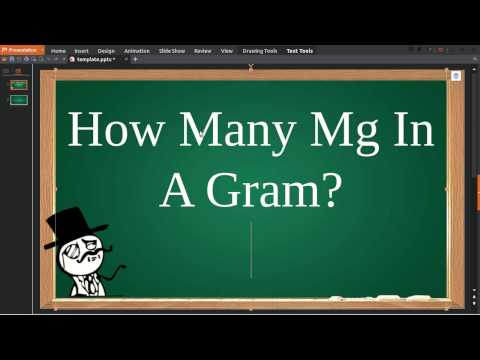 How Many Mg In A Gram