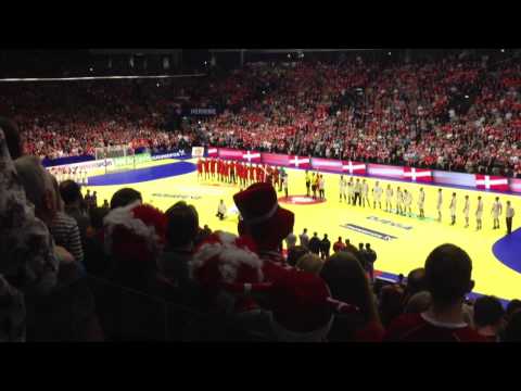 EM 2014 handball men Boxen Danish national song