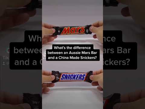 What’s the difference between an Aussie Mars Bar and a China Made Snickers? #shorts