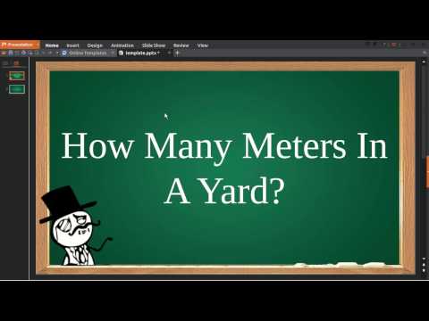 How Many Meters In A Yard