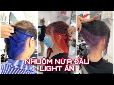 Nhuộm màu ẩn gáy màu gì cho đẹp? Tẩy nửa đầu nhuộm gáy Nhuộm màu ẩn gáy màu gì cho đẹp? Tẩy nửa đầu nhuộm gáy