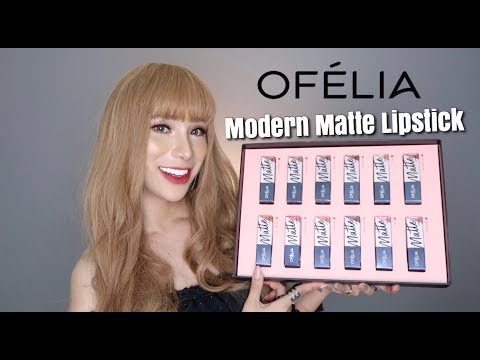 OFÉLIA MODERN MATTE LIPSTICK COLLECTION |SWATCHES + REVIEW|