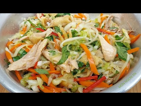 Gỏi Gà Bắp Cải Rau Răm Chua Ngọt giòn ngon đơn giản tại nhà Gỏi Gà Bắp Cải Rau Răm Chua Ngọt giòn ngon đơn giản tại nhà